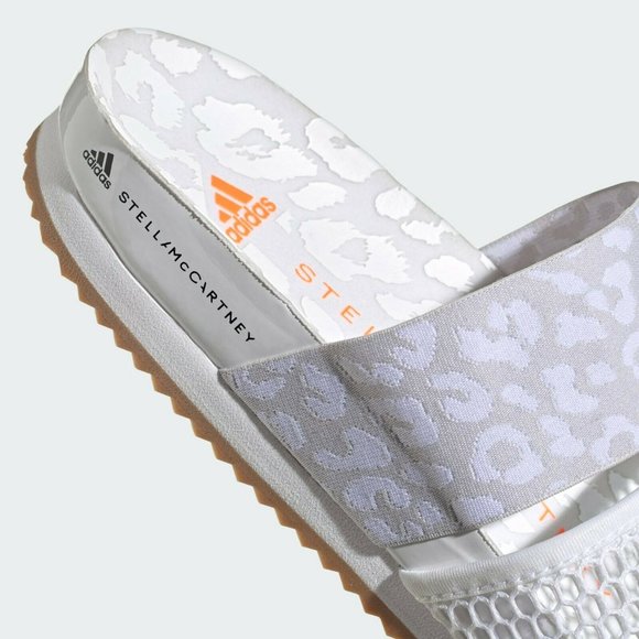 Adidas Women's by Stella McCartney White STELLA-LETTE SLIDES Size 5 us FV6527 - Picture 3 of 9